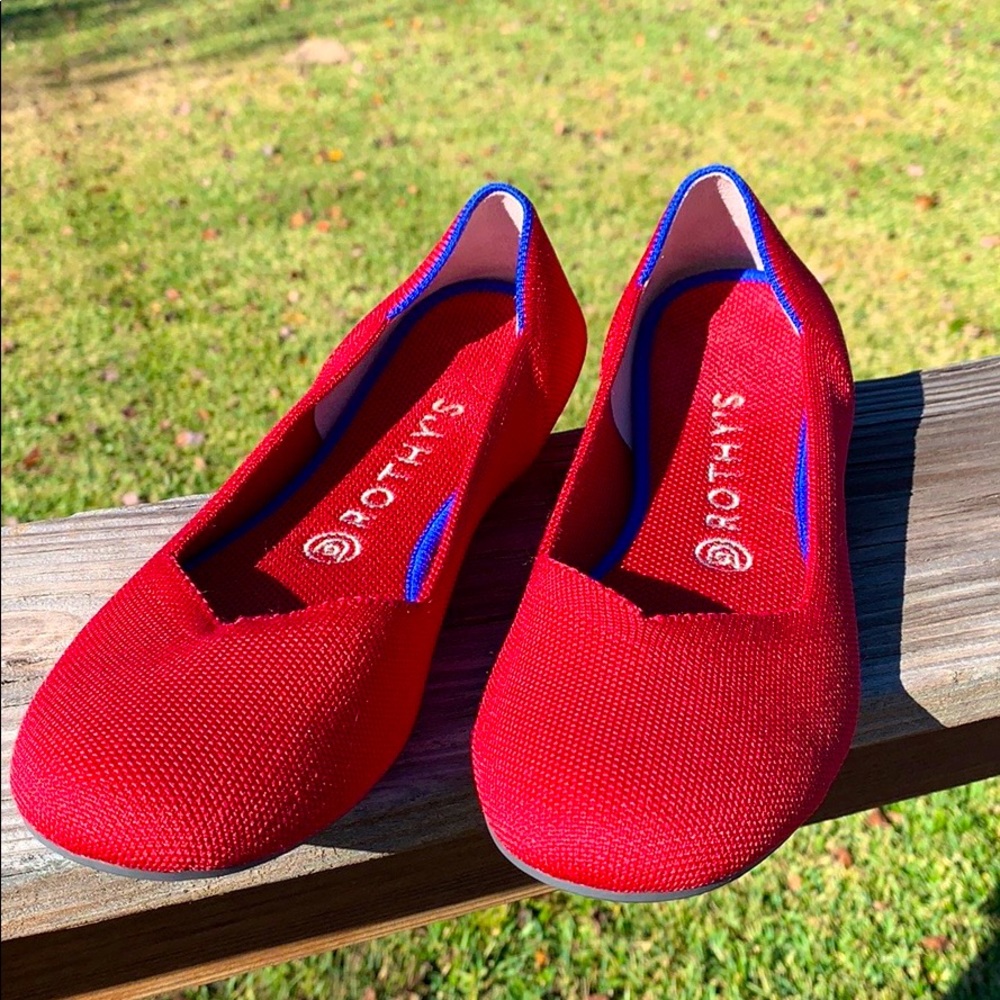 Rothy’s Scooter Red flats